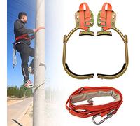 Tree Climbing Gear - Easy-to-Use Climbing Tool with ty Belt & Stainless Steel Spikes, Outdoor Equipment for Heights, Professional Climber Model 450