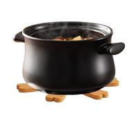 Tree Coasters Set of Christmas Tree Shaped Coasters Silicone Insulated Foldable Holder for Kitchen Teapots Cups Bowls Drinks Country House Style Tripod for the Worktop in the Farmer's Kitchen