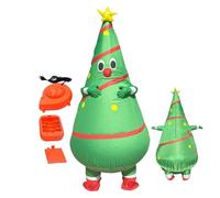 Tree Costume Suit for Christmas - Hilarious Attention-Grabbing | Inflatable Christmas Tree Cosplay Set for Adults - for Cosplay Event Birthday Drama Stage Performance Parade Teens Men Women