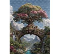 Tree Demon Abstraction Jigsaw Puzzle 2000 Piece, Puzzles for Adults 2000, The Impossible Challenge, Jigsaw Puzzle Games Classic Educational, Wooden Puzzles, for Home Wall Decoration Gift FNKL1-951
