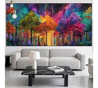 Tree Diamond Art Abstract Diamond Painting Arts and Crafts for Adults,5D Diamont Painting Kits Adults Crysta Cross Stitch Crafts Pictures,DIY Embroidery Kit for Beginner Home Decor 36x98in LK-1041