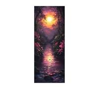 Tree Diamond Art Kits Adults, 5D DIY Diamond Painting Landscape Full Drill kits, Crystal Art Rhinestone Embroidery Cross Stitch Crafts Paint by Numbers 40x16 Inch for Autumn Decorations Room ZSDH-1580