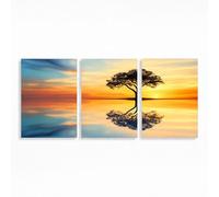 Tree Diamond Art Kits Adults Beginner 24 x 16 in 3 Pack, Sunset Diamond Painting, 5D DIY Full Drill Paint by Numbers, Wall Art Gems Paintings for Bedroom Office Room Decor Gifts for Women PZSH-2528