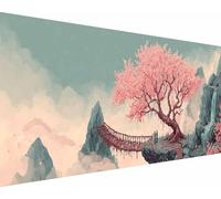 Tree Diamond Art Kits Adults, Diamond Painting Mountain Crystal Art Kits for Kids Beginners, 5D Full Drill Square Gem Dots Rhinestone Embroidery Paintings Crafts, Hobbies for Women 50x100cm l6-21i