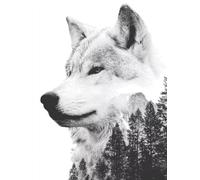 Tree Diamond Art, Wolf 5D Diamond Painting Kits, Full Drill Crystal Art Kits for Adults, 5D Cross Stitch Embroidery Crafts Pictures, DIY Adult Crafts, Gifts for Men, Spring Decorations, 20x28in 2-6446