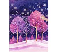 Tree Diamond Painting Abstract Diamond Art with Square Drill, 5D DIY Crystal Art Painting Rhinestone Cross Stitch Kit, Dimond Arts and Crafts for Adults Beginners, Autumn Room Decor 12x16 inch Y-47