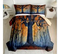 Tree Forest Coverless Duvet Set 155x220cm All-Season 7.5 tog 3D