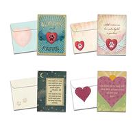 Tree-Free Greetings 16 Pack Forever Friends Pet Sympathy Card Assortment & Matching Envelopes, Made in USA, 100% Recycled Paper, 5”x7”, Loss of Pet Condolence (GP54063)