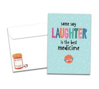Tree-Free Greetings - Funny Get Well Card - Laughter Is the Best Medicine