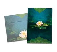 Tree-Free Greetings Single Card with Matching Envelope, Eco Friendly, Made in USA, 100% Recycled Paper, 5"x7", Bouquet Of Light Friendship (GO54393)