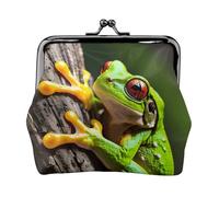 Tree Frog Baby print Small Pouch Kiss Lock Coin Purse for Women Coin Change Purse, Credit Card Wallet