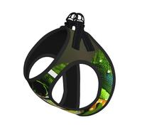 Tree Frog Baby Printing Dog Summer Harness With Leash Set,Adjustable And Reflective Step-In Puppy Pet Vest Harnesses