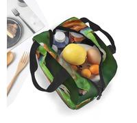Tree Frog Baby Prints Insulated Lunch Tote Bag - Thickened Aluminium Foil Thermal Food Carrier for Office Commute, Picnics & Hiking