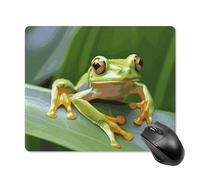 Tree Frog Baby Square Mouse Pad Portable Computer Mousepad with Non-Slip Rubber Base 18 * 22cm Ultra-Thin Gaming Mouse Mat for Computer Laptop Office Desk Accessories