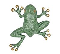 Tree Frog Door Knocker - Brass/Green Patina (Premium Size)