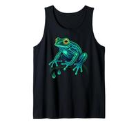 Tree Frog Glowing Heart Rainforest Animal Jungle Amphibian Tank Top