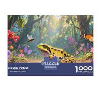 Tree Frog Jigsaw Puzzles 1000 Piece Challenge Game for Adults,Rainforest Ecology Impossible Jigsaw Puzzle 1000 Pieces Educational Game Home Decoration 38x26cm/1000pcs