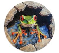 Tree Frog Jigsaw Puzzles Puzzle for Adults Kids. 1000 Piece Impossible Challenge Toy Educational Games Home Decoration for Educational Games Gifts 1000pcs (67.5x67.5cm)
