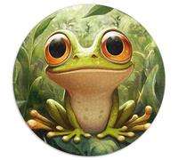 Tree Frog Jigsaw Puzzles Puzzles for Adults Kids. 1000 Pieces Whimsical Challenge Toy Educational Game Home Decoration for Educational Games Gifts 1000pcs (67.5x67.5cm)