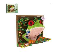Tree Frog Mural Mini Building Block Set, 2406Pcs Wildlife Wall Art 3D Model | It Can Hung Wall or Displayed Table, Making it Decorative Gift for Teens and Adults, Frog Enthusiasts and Wildlife Lovers