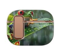 Tree Frog on A Rainy Tree Headphone Case Compatible with Airpod Pro 2 Protective Cover Cute Hard Case