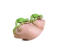 Tree Frog Ring for Women Cute Tree Frog Ring Adjustable Open Frog Ring Funky Green Frog Ring - Adjustable Unique Cute Frog Design Fashion Ring for Women and Men, Stylish Statement Jewelry
