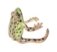 Tree Frog Ring - Open Frog Rings Funny Frog Ring Gift Frog Jewelry Green Frog Resin Ring Cool Adjustable Tree Frog Ring Open Frog Shaped Delicate Handmade Jewelry, D, See description, See description