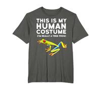 Tree Frog T-Shirt - This is My Human Costume Tree Frog Tee T-Shirt
