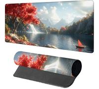 Tree Gaming Mouse Mat 1600x800x3mm, Mouse Pad Large Landscape, Desk Mat with Stitched Edge, Mousepad with Non-Slip Rubber Base, Office Accessories, Keyboard Pad, for Gifts, Gaming, Desk Office, 3-8727