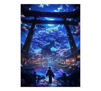 Tree Gate Moon Jigsaw Puzzle, 1000 Pcs Indoor Adult Game | 38x26cm Cardboard, Brain Workout, Tight Puzzle Fit, Art Admirers, Stress Reduction