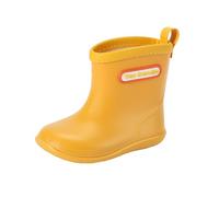 Tree Grandpa Toddler Rain Boots for Boys Girls Waterproof Baby Kids Rain Boots With Easy-on, Yellow, 5 Toddler