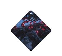 Tree Growing On Rock Pattern Car Air Fresheners 4 Pcs Square Hanging Aromatherapy Tablets Scented Fresheners For Bedroom Bathroom