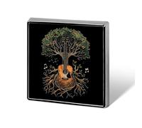 Tree Guitar Life Custom Lapel Pins Square Brooch Tie Suit Dress Accessories for Men Women Wedding Birthday