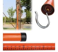 Tree Height Measuring Pole, 26 33 40 50 60 Ft Insulated Survey Rod with Carrying Bag, Adjustable Pole Height Stick for Trucks/Construction/Power Line Work(Orange,59ft/18m)