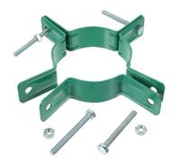 Tree Holder Iron Support Bracket for Saplings and Trees | Horizontal Stalk Design, Multi-stake Bracing, Smooth Green Finish, for Planting Areas and Municipal Greening