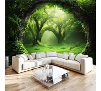 Tree Hole Secret Realm 3D Photo Wallpaper Non-Woven Wall Mural Forest Nature Wall Mural Decoration Poste Premium Wallpaper Wall Art for Living Room Bedroom W350xH256 21f227