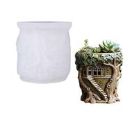 Tree House Shaped Silicone Mold Cement Casting Jewelry Holder Craft Projects Jewelry Making Silicone Art Project