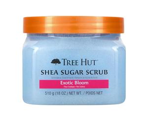 Tree Hut Shea Sugar Scrub Exotic Bloom, 18oz, Ultra Hydrating and Exfoliating Scrub for Nourishing Essential Body Care