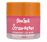 Tree Hut Strawberry Overnight Lip Mask | Leave on Overnight & Wake up to Soft, Hydrated Lips | Elevate your Self Care Routine | .6 oz.