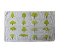 Tree Illustrations Designer Bath Towel Benjamin Tate Design Blue Bath Towel