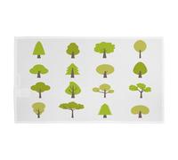 Tree Illustrations Designer Kitchen Towel Benjamin Tate Design Green One Size