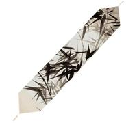 Tree Image Chinese Calligraphy Table Runner for Dining Table, Short Plush Runners Washable & Durable Tablerunner Modern Home Decor for Wedding, Kitchen, Holiday 200*33cm