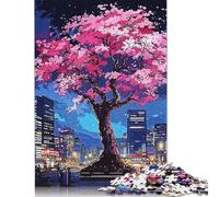 Tree In City Jigsaw Puzzles for Adults 500 Puzzles for Adults 500 Pieces Puzzle 500 Pieces Jigsaw Puzzles for Gifts 500pcs (52x38cm)