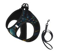 Tree in The Moonlight Dog Harness - Equipped with Reflective Straps and Quick Release Buckles - Suitable for Small Cats and Dogs