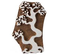 Tree Indian Wooden Printing Block Art Clay Pottery Craft Henna Tattoo Scrapbook Textile Print Stamps