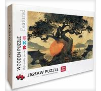 Tree Jigsaw Puzzles for Adults 2000 Piece, Wooden Jigsaw Puzzles Chinese Style 39x28in, for Adults or Families, Pieces Parts Fit Together Tightly, Decompression and Wall Decor, for Boy, Girls, G-6976