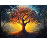 Tree Jigsaw Puzzles for Adults 50 piece Impossible Puzzle Educational Games, Complete the Curiosity, Exercise of the Capacity Space Thinking, Fun Iq Smart Games, Gifts for Teenage Boys 14+ Years V-1