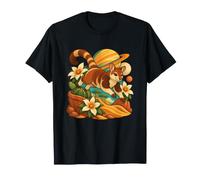Tree Kangaroo Vaults from Cactus Pot Over Dune T-Shirt
