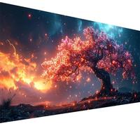 Tree Large Diamond Art for Adults 20x40in, 5D Diamond Painting Sunset, DIY Full Drill Crystal Rhinestone Gem Art, Crafts for Adults, Mosaic Embroidery Cross Stitch Kit, Home Wall Decor Gifts B-8783