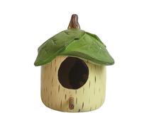 Tree Leaves Bird House Decorations, Resin Handicrafts, Nests，Decorative Hanging Bird Houses for Garden, Outdoors Tree,Courtyards Or Balcony